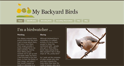 Desktop Screenshot of mybackyardbirds.com